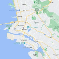 Map of Oakland, CA