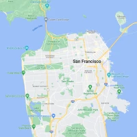 Map of San Francisco, CA